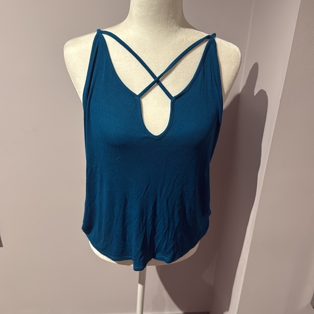 Express One Eleven Blue Top size L